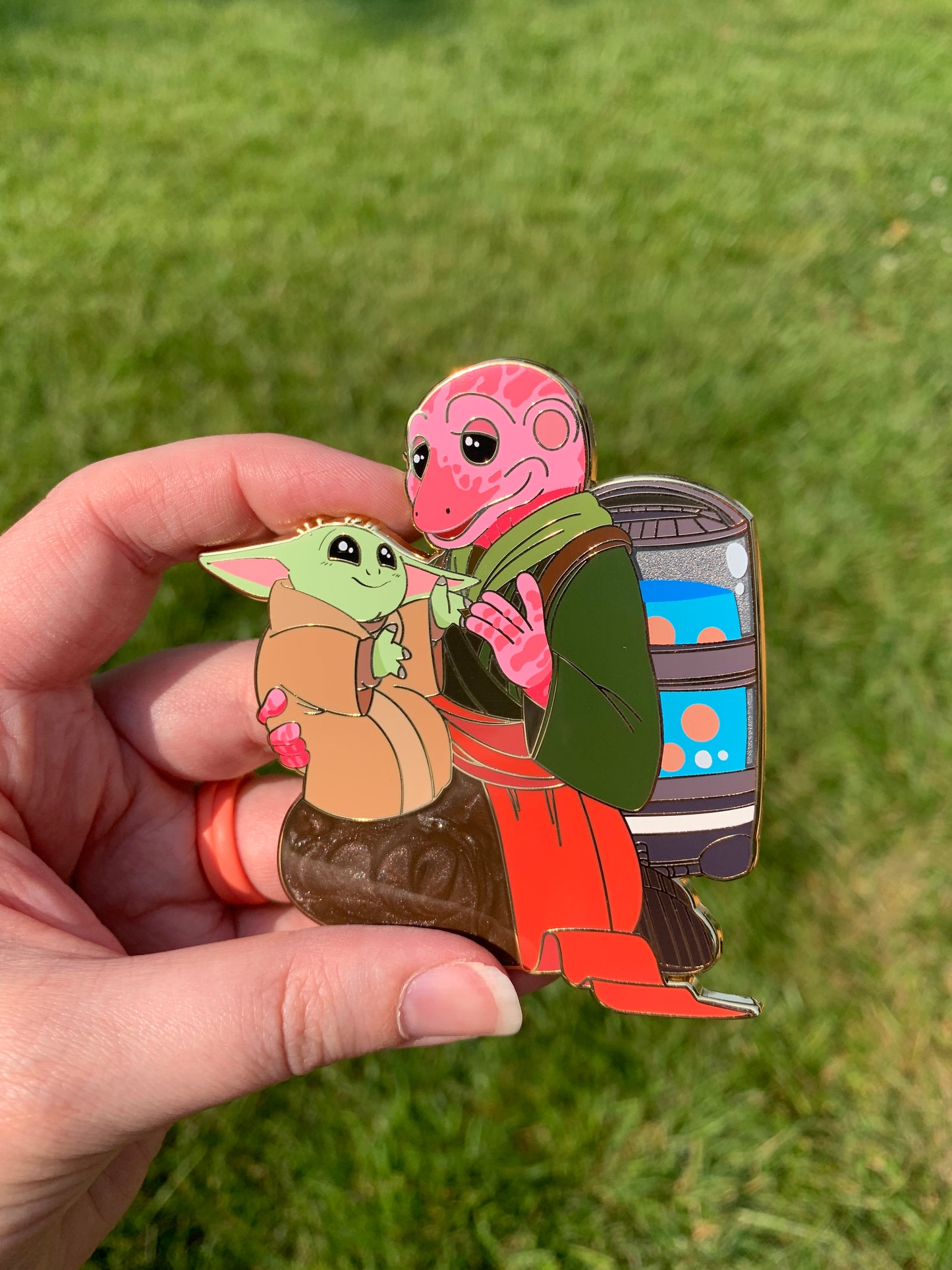 Frog Lady & Grogu