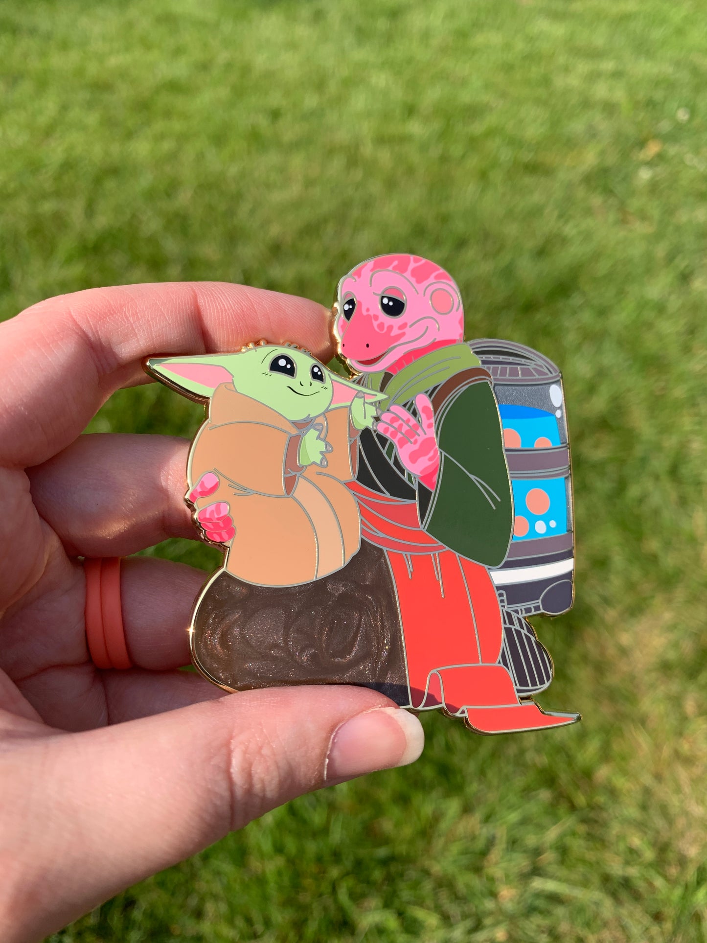 Frog Lady & Grogu