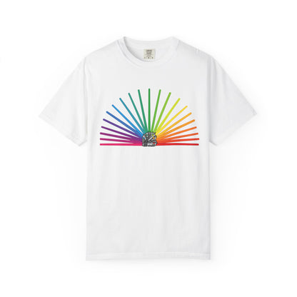 Star Wars Rainbow Lightsaber Unisex Garment-Dyed T-shirt