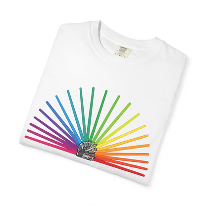 Star Wars Rainbow Lightsaber Unisex Garment-Dyed T-shirt