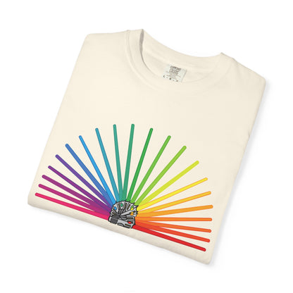 Star Wars Rainbow Lightsaber Unisex Garment-Dyed T-shirt