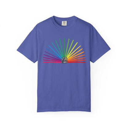 Star Wars Rainbow Lightsaber Unisex Garment-Dyed T-shirt